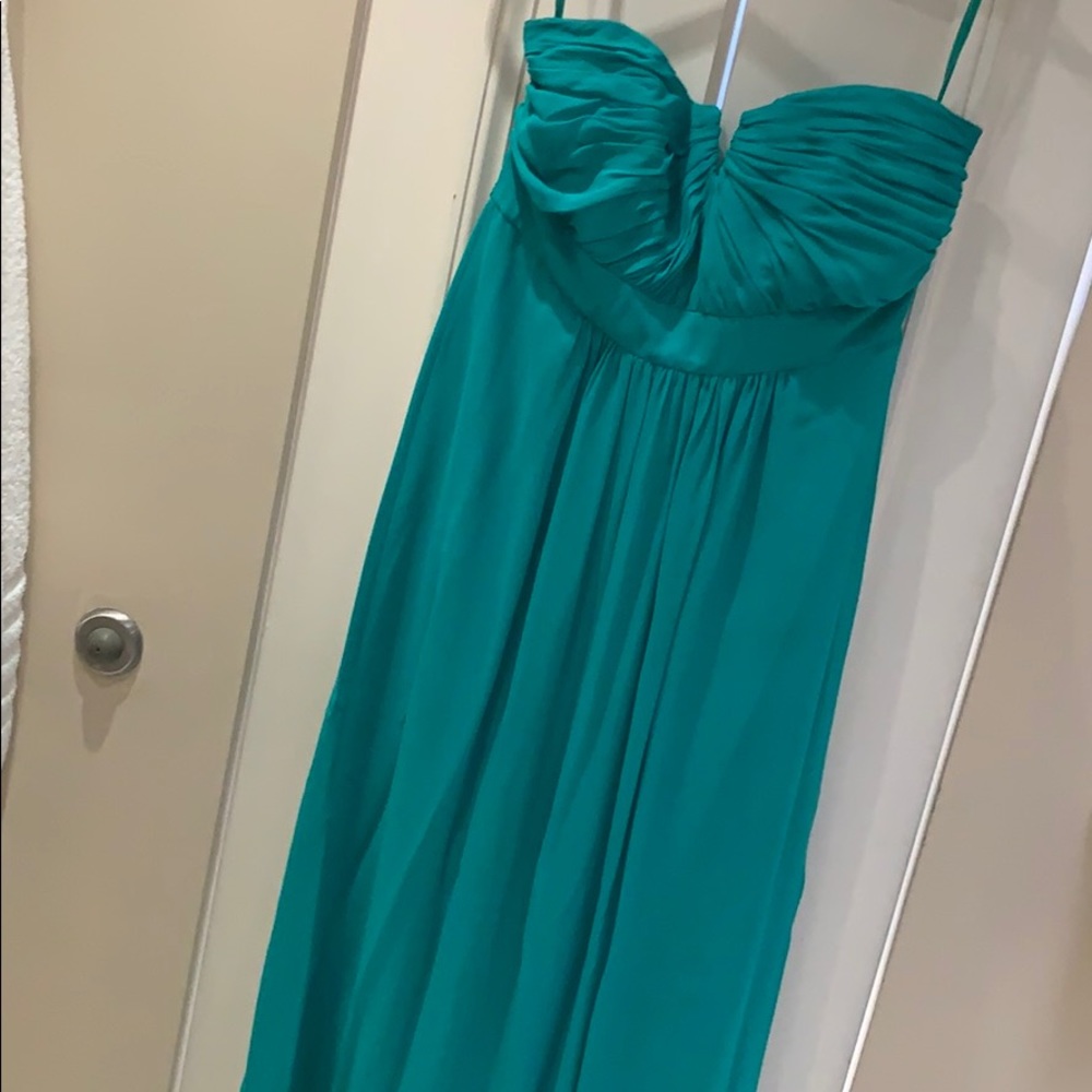 Strapless seafoam Ted Baker maxi